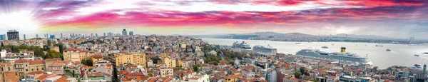 Hamburg, Almanya. Panoramik havadan görünümü — Stok fotoğraf