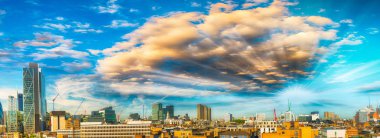 Muhteşem panoramik Londra gün batımında, Amerika Birleşik Devletleri