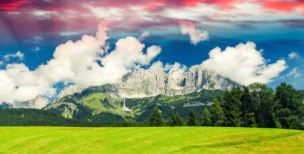 Beautiful mountains and meadows — Stock Photo, Image