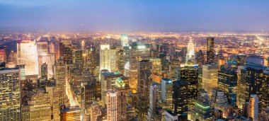 New York şehir ışıkları gece