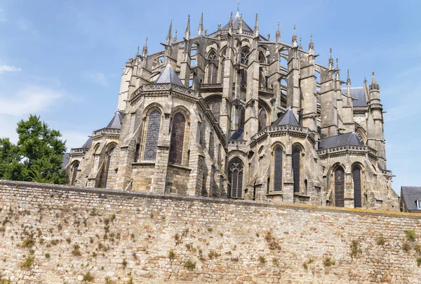 Katedral Saint Julien Le Mans, Frankrike — Stockfoto