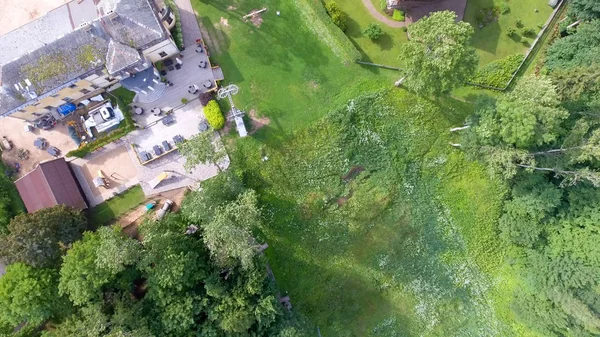 Vista aérea del hermoso bosque — Foto de Stock