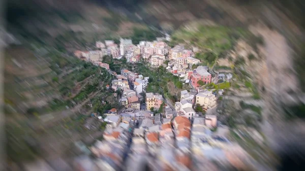 Manarola, 5 土地、イタリアの空撮 — ストック写真