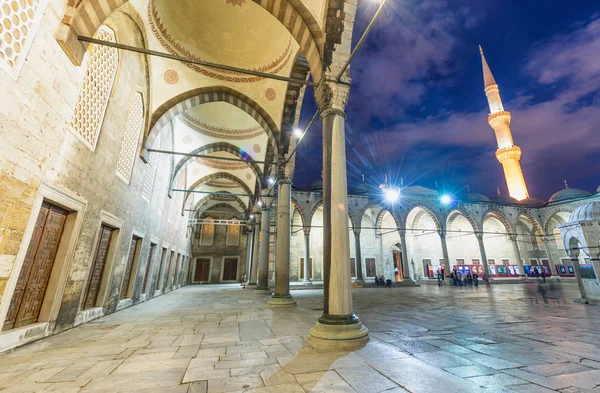 Mosquée bleue la nuit, Istanbul, Turquie — Photo