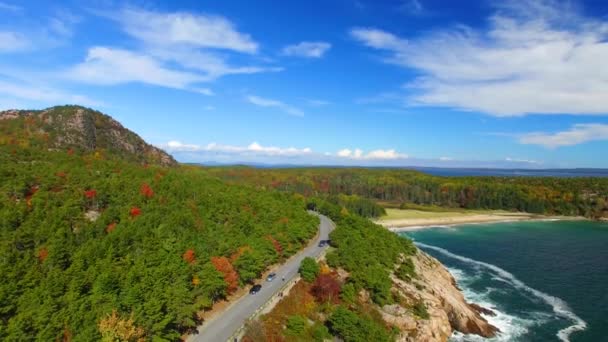 Acadia Ulusal Parkı Maine Amerika Birleşik Devletleri — Stok video