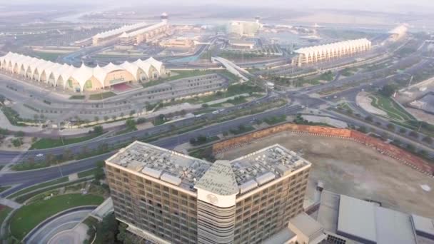 Abu Dhabi Downtown Skyline Uniated Arab Emirates Video — Stock Video
