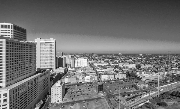 Flygfoto över New Orleans skyline en solig vinterdag, Louisi — Stockfoto