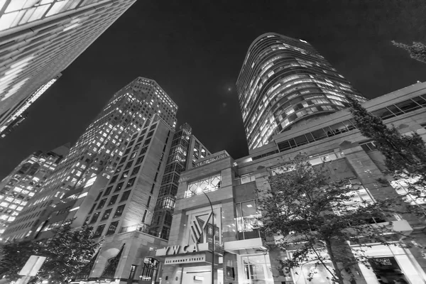 VANCOUVER, CANADA - AUGUST 9, 2017: City streets and buildings a