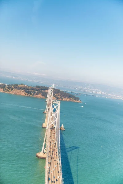 Belle vue aérienne du pont de la baie de San Francisco — Photo