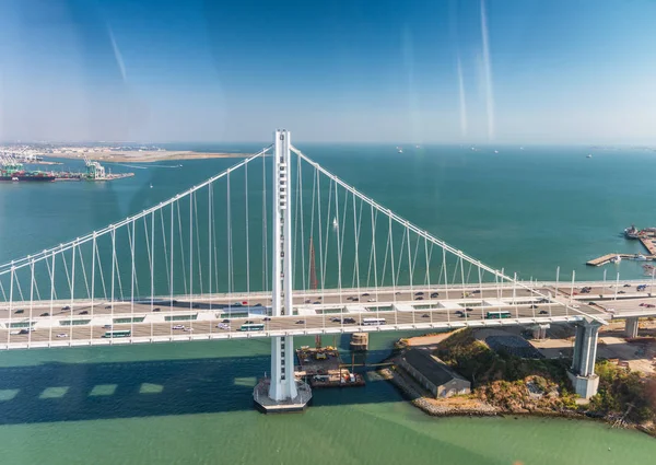Belle vue aérienne du pont de la baie de San Francisco — Photo