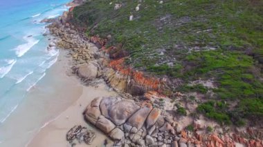 şaşırtıcı doğa Squeaky Beach, Wilsons Promontory Milli Parkı, Victoria, Avustralya