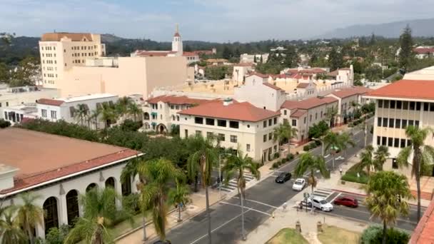 Santa Barbara Luftaufnahme Kalifornien Vereinigte Staaten — Stockvideo