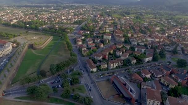 Lucca Kırsal Havadan Görünümü Toskana Talya Video — Stok video