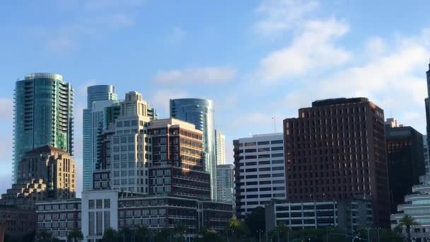 Widok San Francisco Skyline California Stany Zjednoczone Ameryki Wideo — Wideo stockowe
