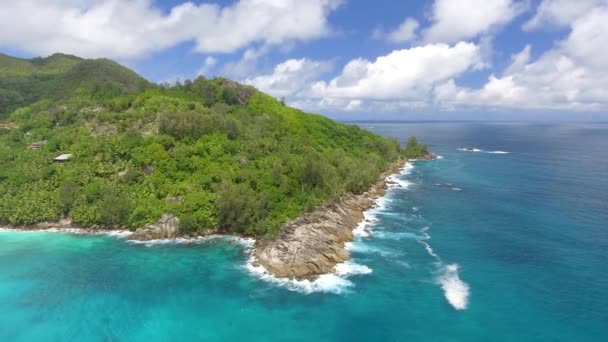 Increíble Playa Tropical Costa Del Océano Video — Vídeo de stock