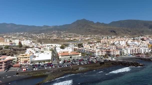 Candelaria Town Coastline Tenerife Santa Cruz Tenerife Canary Islands Spain — Stock Video