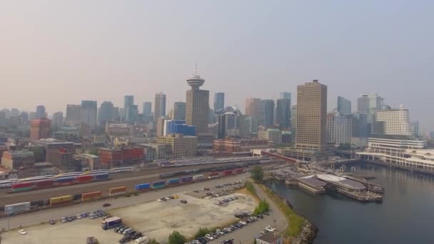 Paysage Urbain Vancouver Colombie Britannique Canada Vidéo — Video