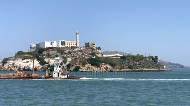 Vista Alcatraz Island San Francisco Califórnia Eua Vídeo — Vídeo de Stock