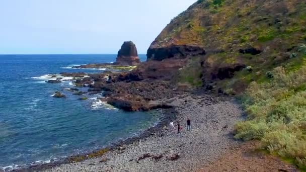 Muhteşem Plaj Okyanus Kenarı Cape Schanck Avustralya — Stok video