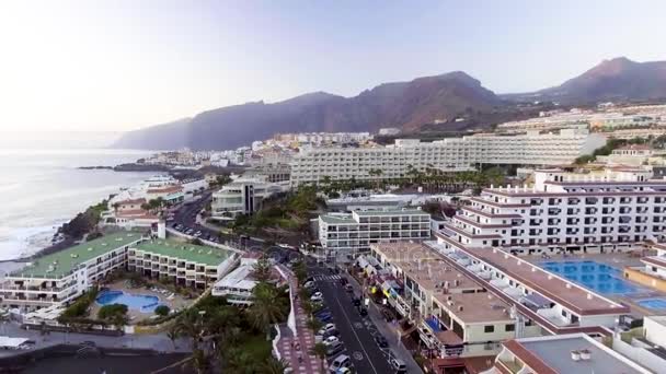 Vista Aérea Santiago Del Teide Isla Tenerife Provincia Santa Cruz — Vídeos de Stock