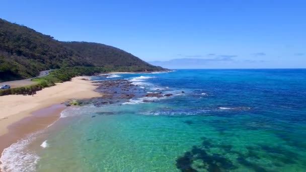 Incrível Praia Tropical Costa Oceânica Vídeo — Vídeo de Stock