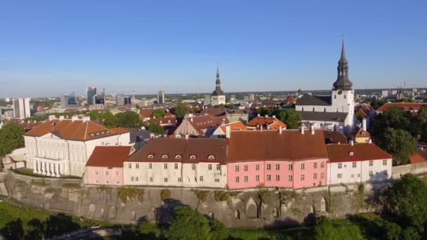 Tallinn Estonya Hava Görünümünü Video — Stok video