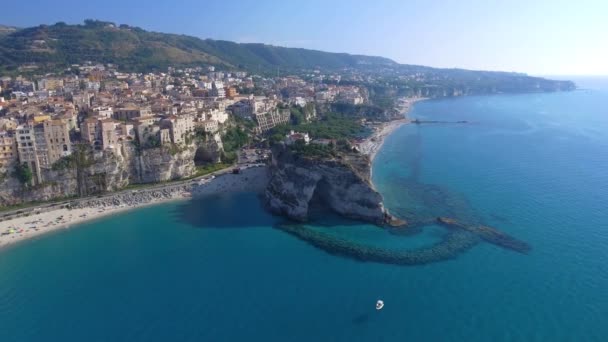 Csodálatos Természet Tropea Coast Calabria Olaszország Videóinak — Stock videók