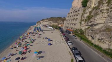 Tropea Coast, Calabria, İtalya muhteşem doğası. Video