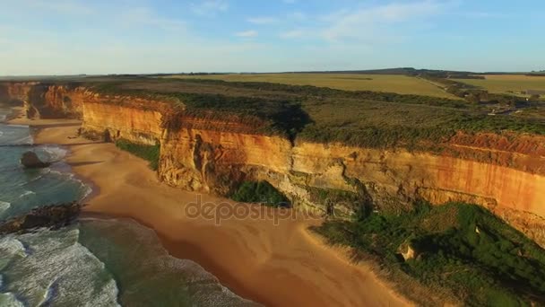 Vista Maravilhosa Apóstolos Victoria Austrália Vídeo — Vídeo de Stock