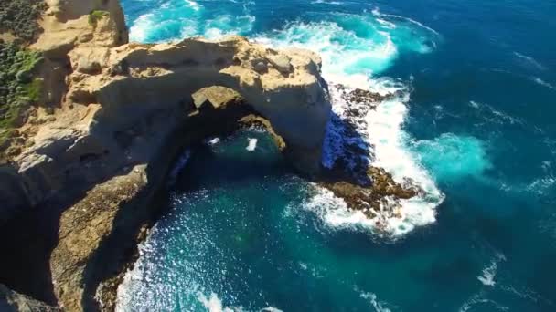 Archway Great Ocean Road Victoria Zuid Oostelijke Kust Van Australië — Stockvideo