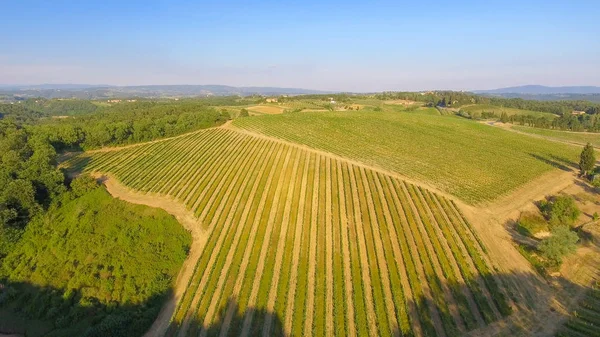 Veduta Aerea Della Bellissima Primavera Toscana — Foto Stock