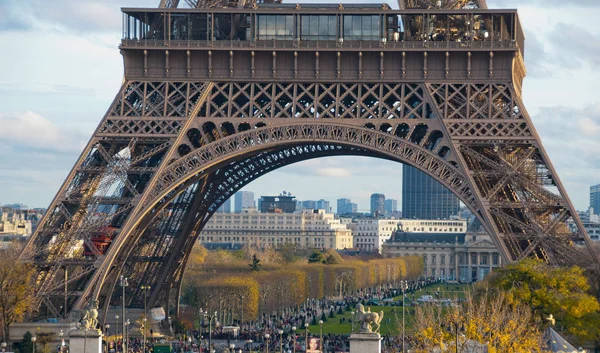 Utsikt Över Eiffeltornet Paris Frankrike — Stockfoto