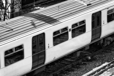 Şehir demiryolu tren.