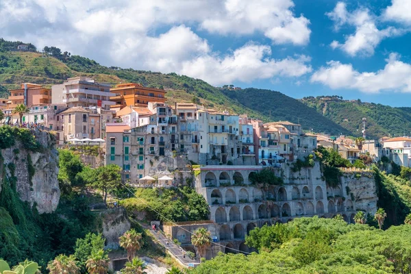 Tropea Stadt Auf Dem Hügel Kalabrien Italien — Stockfoto