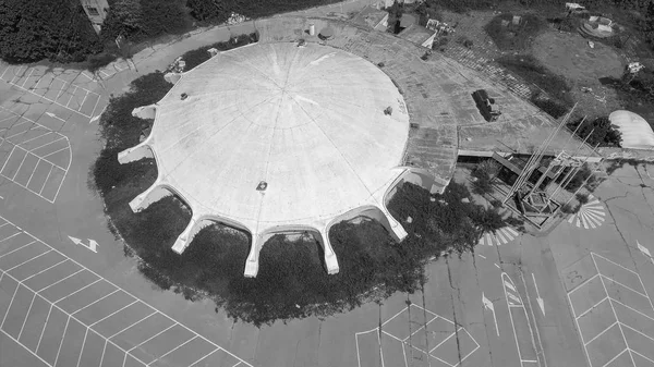 円形のスポーツ ゲーム スタジアムの空撮 — ストック写真