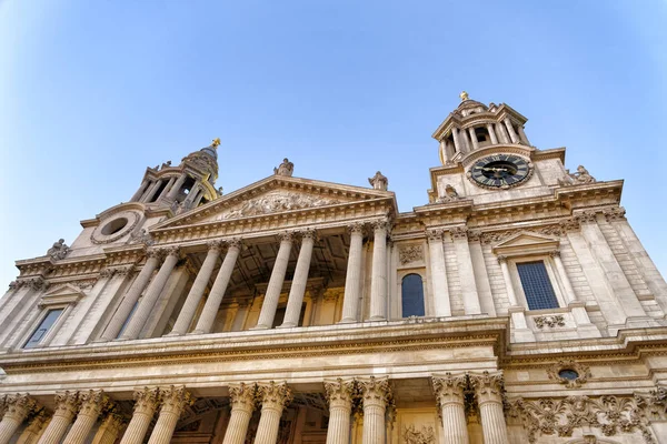 London Paul Cathedral Facade Reino Unido — Fotografia de Stock