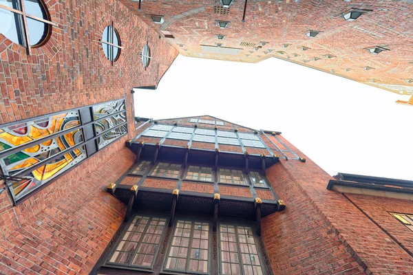 Hemelwaarts Weergave Van Oude Gebouwen Bremen Duitsland — Stockfoto