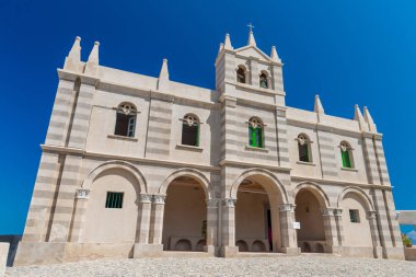 Eski 4 yüzyıl manastır üzerine Santa Maria Adası Sanctuary - Tropea, Calabria - İtalya.