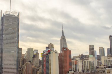 New York şehrinin hava manzarası Skyline, ABD.