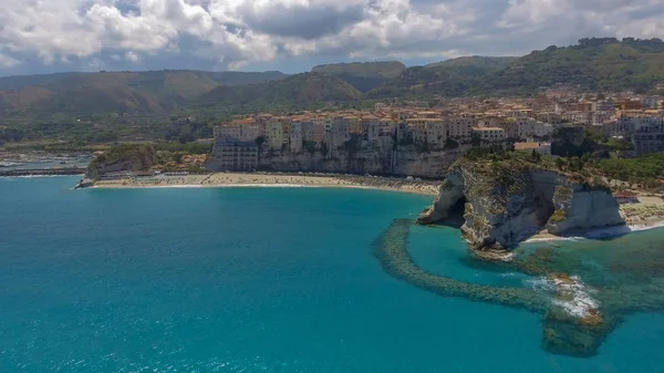 Letecký Pohled Krásné Pobřeží Kalábrie Itálie — Stock fotografie