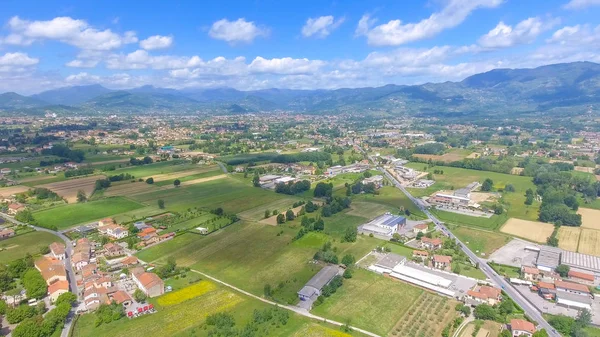 Vista Aérea Zona Rural Toscana Itália — Fotografia de Stock