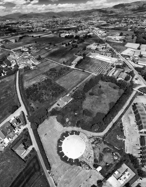 Vista Aérea Del Estadio Juego Deportivo Circular — Foto de Stock