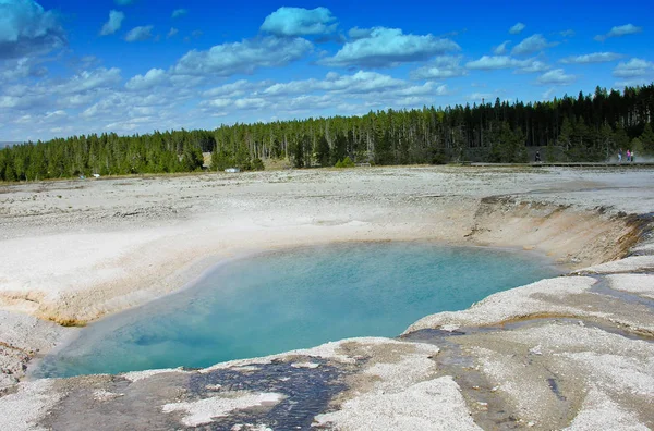 Géiser Ahumado Parque Nacional Yellowstone —  Fotos de Stock