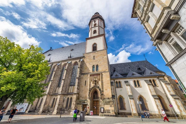 Leipzig Deutschland Juli 2016 Touristen Besuchen Stadtstraßen Leipzig Zieht Jährlich — Stockfoto