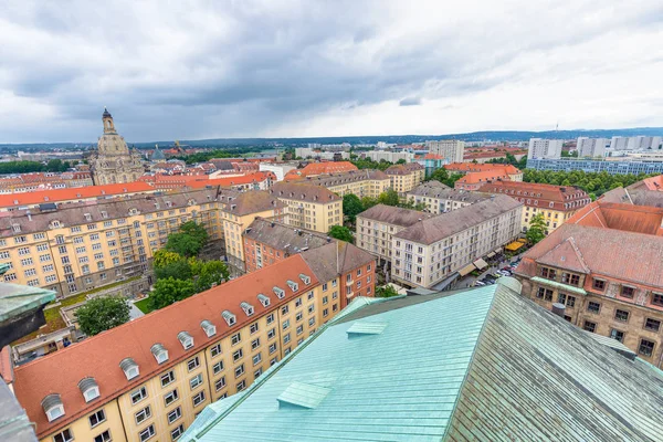 Dresden Almanya Temmuz 2016 Dresden Yerlerinden Havadan Görünümü Şehir Her — Stok fotoğraf