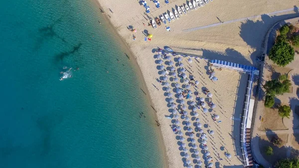 Vista Aérea Panorámica Costa Playas Tropea Verano Calabria Italia —  Fotos de Stock