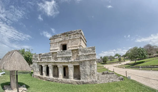 Wspaniałe Starożytne Ruiny Majów Tulum Meksyk — Zdjęcie stockowe