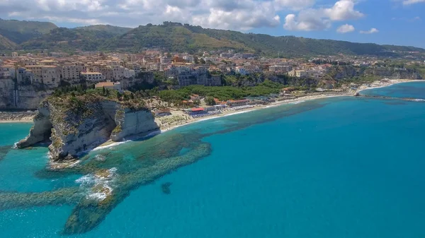 Beautiful aerial coast of Calabria in summer, Italy.
