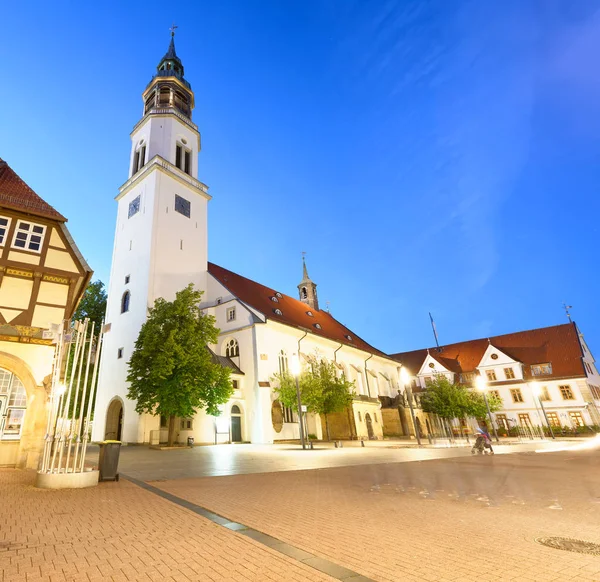 Hauptplatz Von Celle Bei Sonnenuntergang Deutschland — Stockfoto