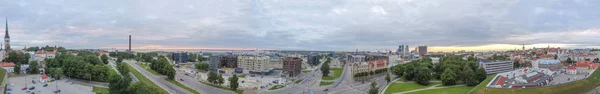 Panoramatický Letecký Pohled Tallinn Estonsko — Stock fotografie